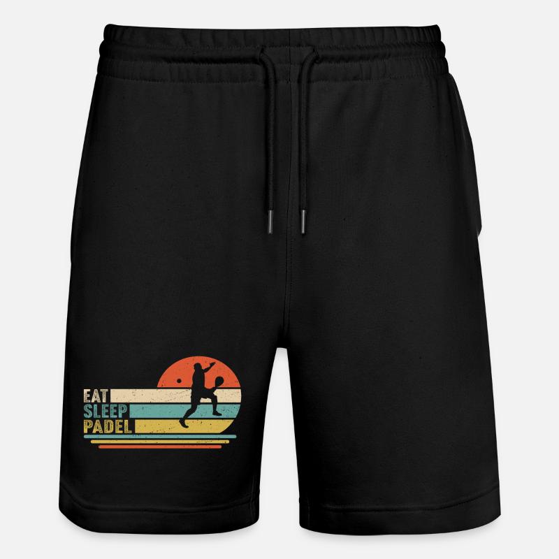 Manger Dormir Padel - Short de jogging bio TRAINER Stanley/Stella unisexe - noir