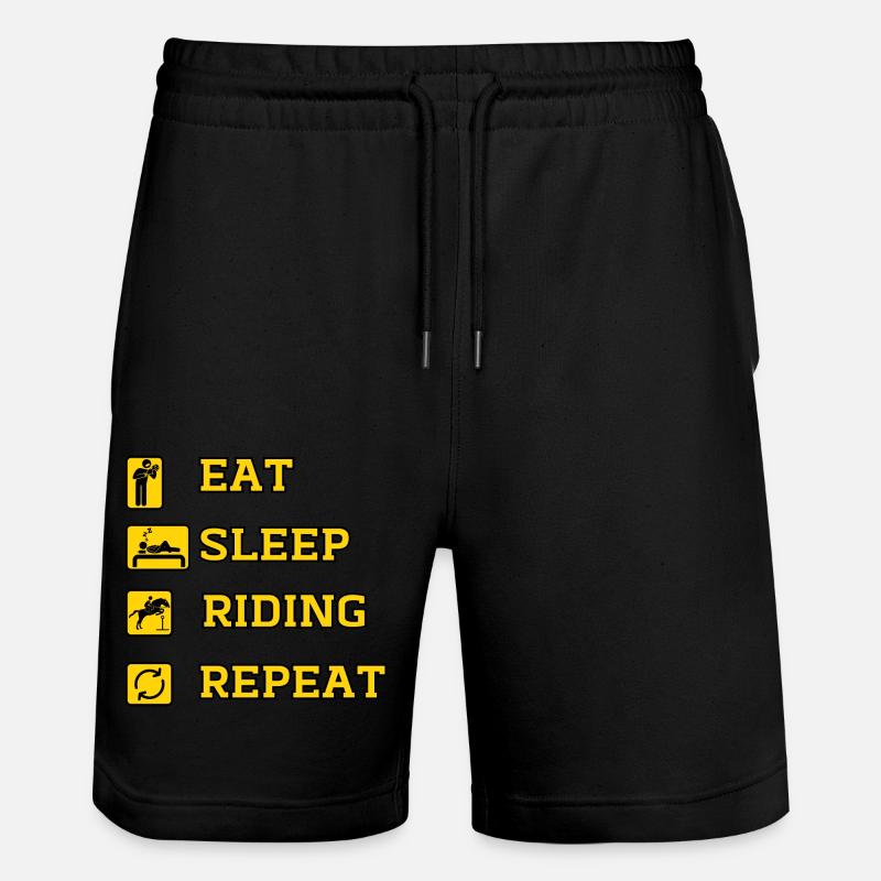 Eat Riding Repat - Short de jogging bio TRAINER Stanley/Stella unisexe - noir
