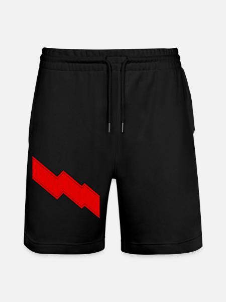 Regalo con segno di fulmine rosso - Pantaloncini da jogger ecologici unisex Trainer di Stanley/Stella - nero