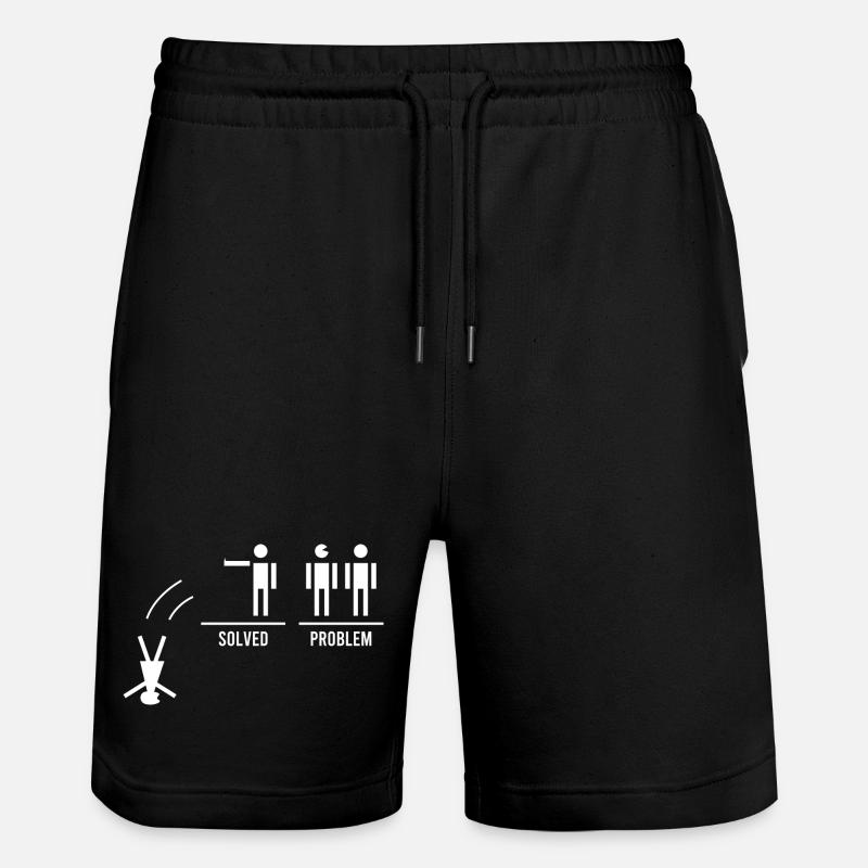 Drôle - Short de jogging bio TRAINER Stanley/Stella unisexe - noir