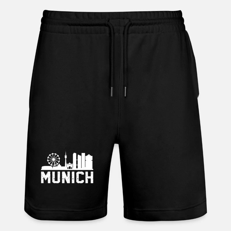 Horizon de Munich - Short de jogging bio TRAINER Stanley/Stella unisexe - noir
