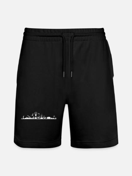 Sea Lighthouse Coast Maritime - Stanley/Stella Trainer Unisex Organic Jogging Shorts - black