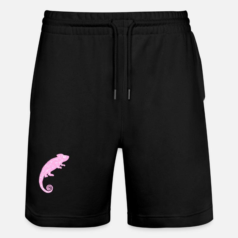 Rosa Chamäleon - Stanley/Stella Unisex Bio Joggingshorts Trainer - Schwarz