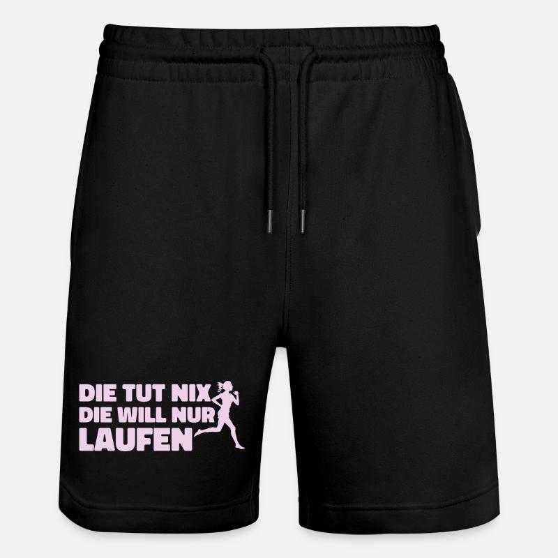 Runner Sport Running Gift - Short de jogging bio TRAINER Stanley/Stella unisexe - noir