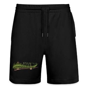 Greenride - Stanley/Stella Unisex Bio Joggingshorts Trainer  - Schwarz - Vorne - Nik (191cm) & Marisol (170cm)