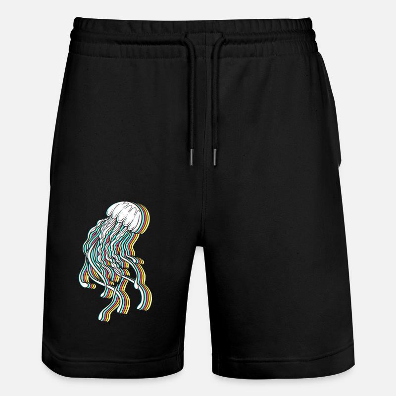 Anniversaire de méduse Enfants - Short de jogging bio TRAINER Stanley/Stella unisexe - noir