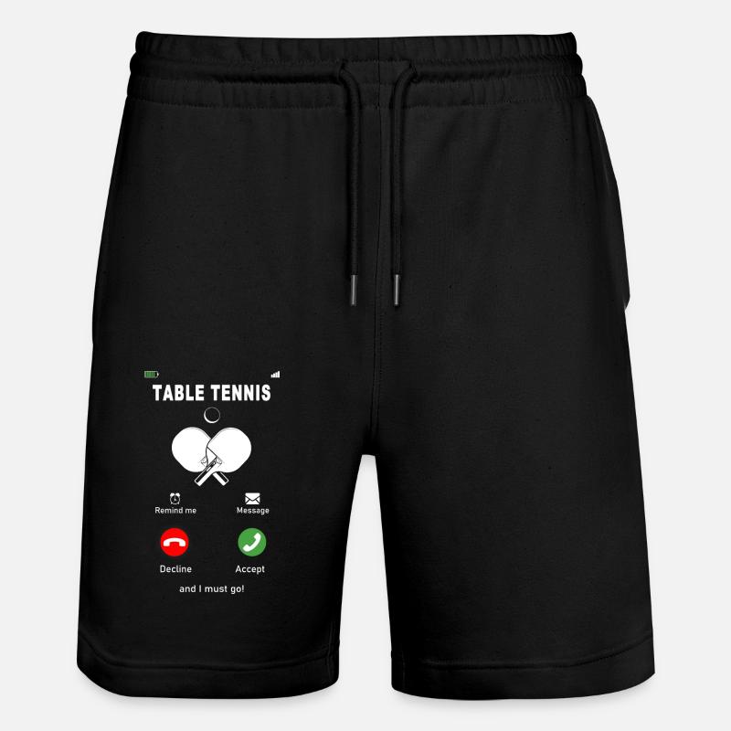 Le tennis de table appelle - Short de jogging bio TRAINER Stanley/Stella unisexe - noir