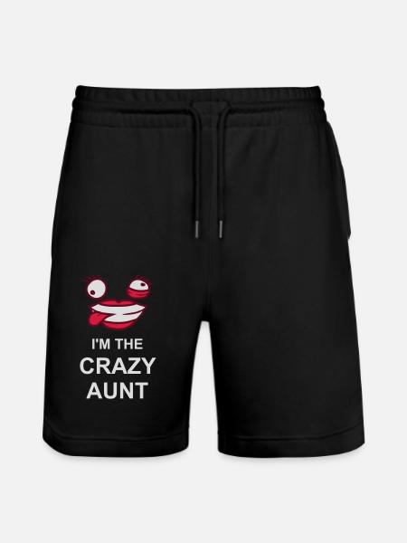 at The Crazy Aunt - Stanley/Stella Trainer Unisex Organic Jogging Shorts - black