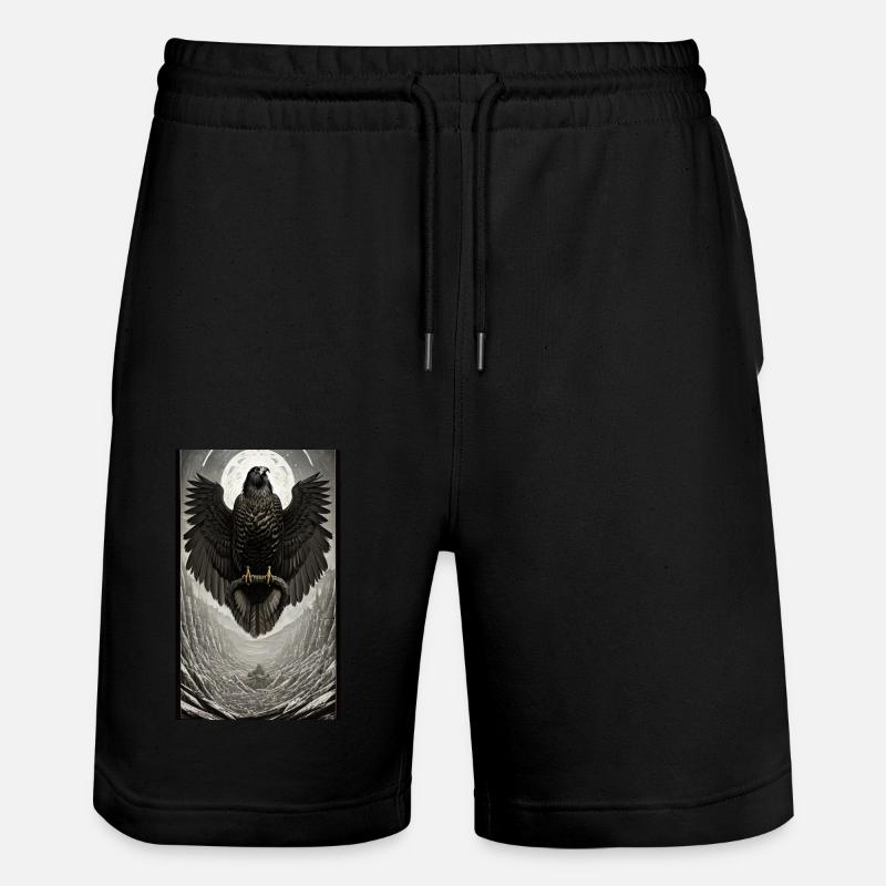 Aigle | Oiseaux | Liberté | Animaux | mystique - Short de jogging bio TRAINER Stanley/Stella unisexe - noir