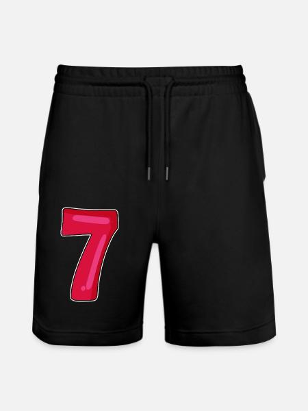 7 - Stanley/Stella Trainer Unisex Organic Jogging Shorts - black