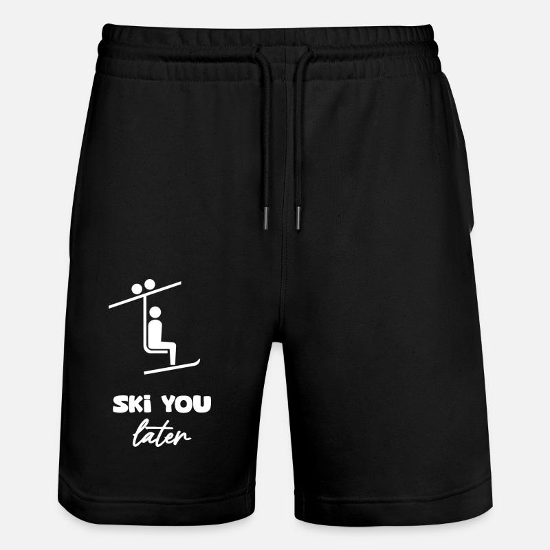 Ski you later - Stanley/Stella Unisex Bio Joggingshorts Trainer - Schwarz