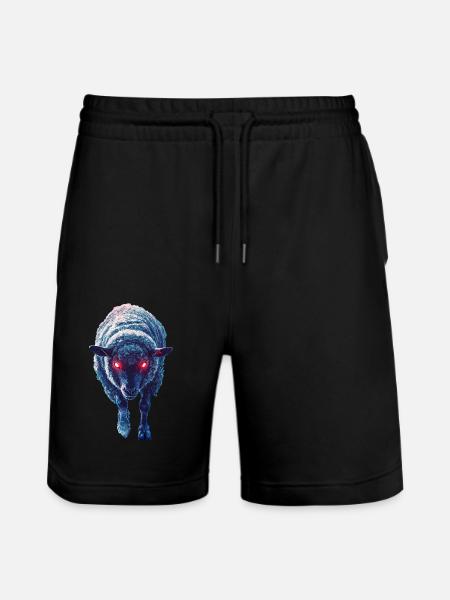 Schaf - Stanley/Stella Unisex Bio Joggingshorts Trainer - Schwarz