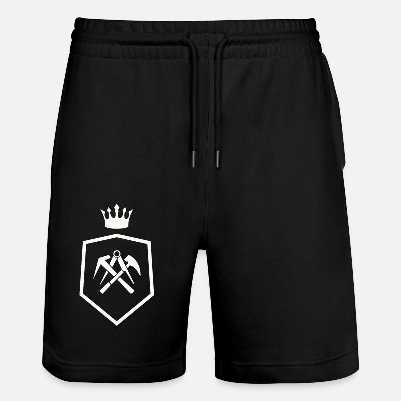 Armoiries du couvreur - Short de jogging bio TRAINER Stanley/Stella unisexe - noir
