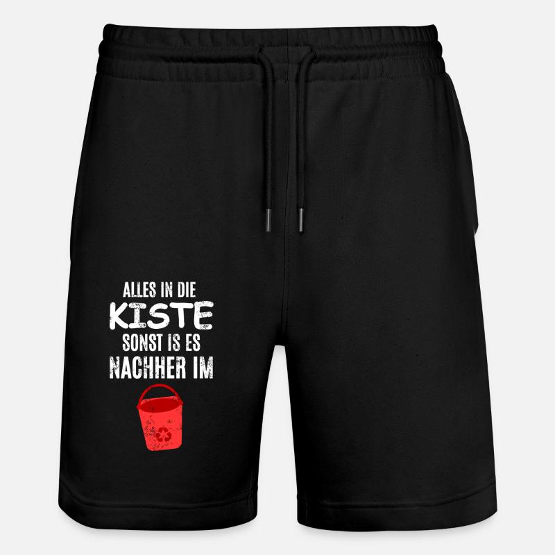 Alles im Eimer - Stanley/Stella Unisex Bio Joggingshorts Trainer  - Schwarz