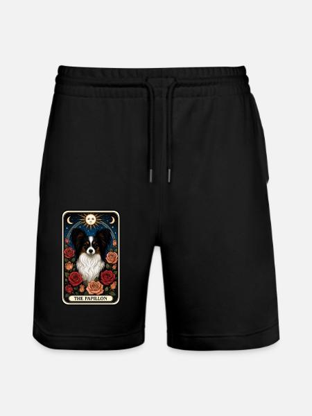 Schmetterling - Stanley/Stella Unisex Bio Joggingshorts Trainer - Schwarz