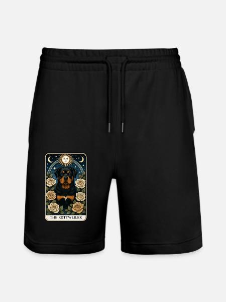 Rottweiler - Stanley/Stella Unisex Bio Joggingshorts Trainer - Schwarz