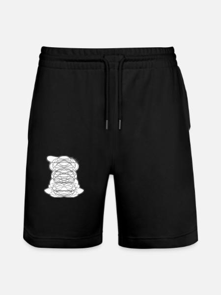 scrawl - Stanley/Stella Trainer Unisex Organic Jogging Shorts - black