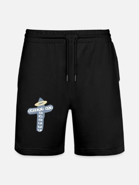 anders als andere - Stanley/Stella Unisex Bio Joggingshorts Trainer - Schwarz