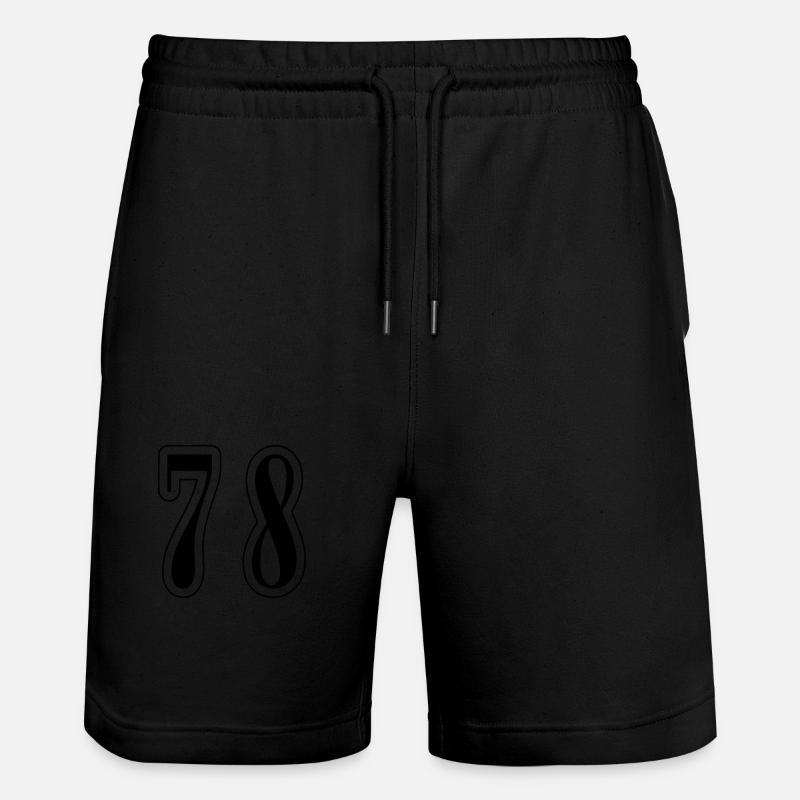 78 Symbole numérique - Short de jogging bio TRAINER Stanley/Stella unisexe - noir