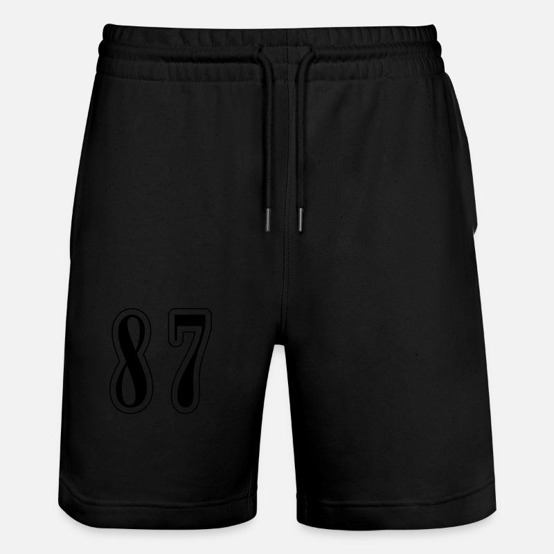 87 Symbole numérique - Short de jogging bio TRAINER Stanley/Stella unisexe - noir