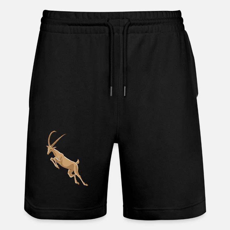 bouquetin - Short de jogging bio TRAINER Stanley/Stella unisexe - noir