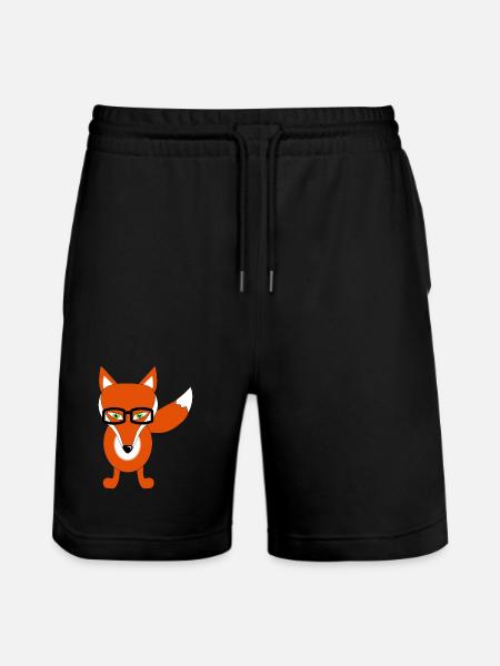 fox - Stanley/Stella Trainer Unisex Organic Jogging Shorts - black