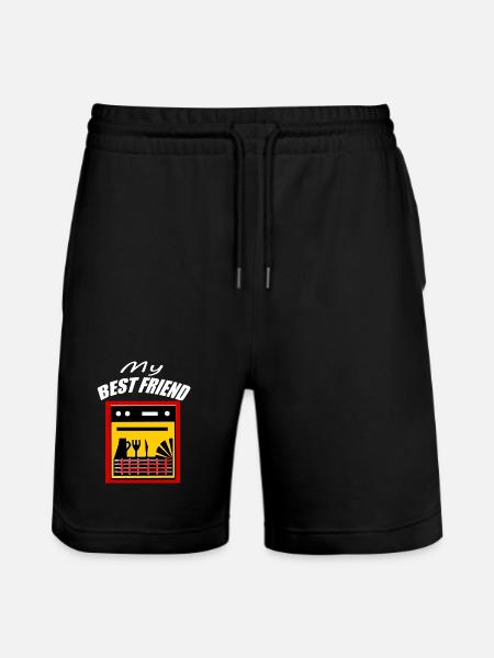 Friend / Best Friend / Friend / Dishwasher - Stanley/Stella Trainer Unisex Organic Jogging Shorts - black