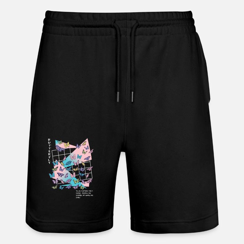 Soyez comme un papillon - Short de jogging bio TRAINER Stanley/Stella unisexe - noir