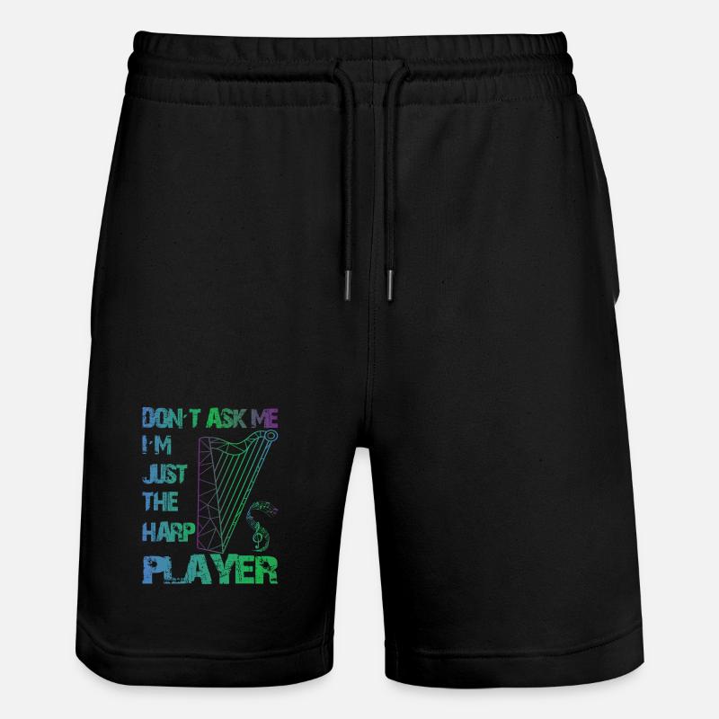 Joueurs de harpe - Short de jogging bio TRAINER Stanley/Stella unisexe - noir