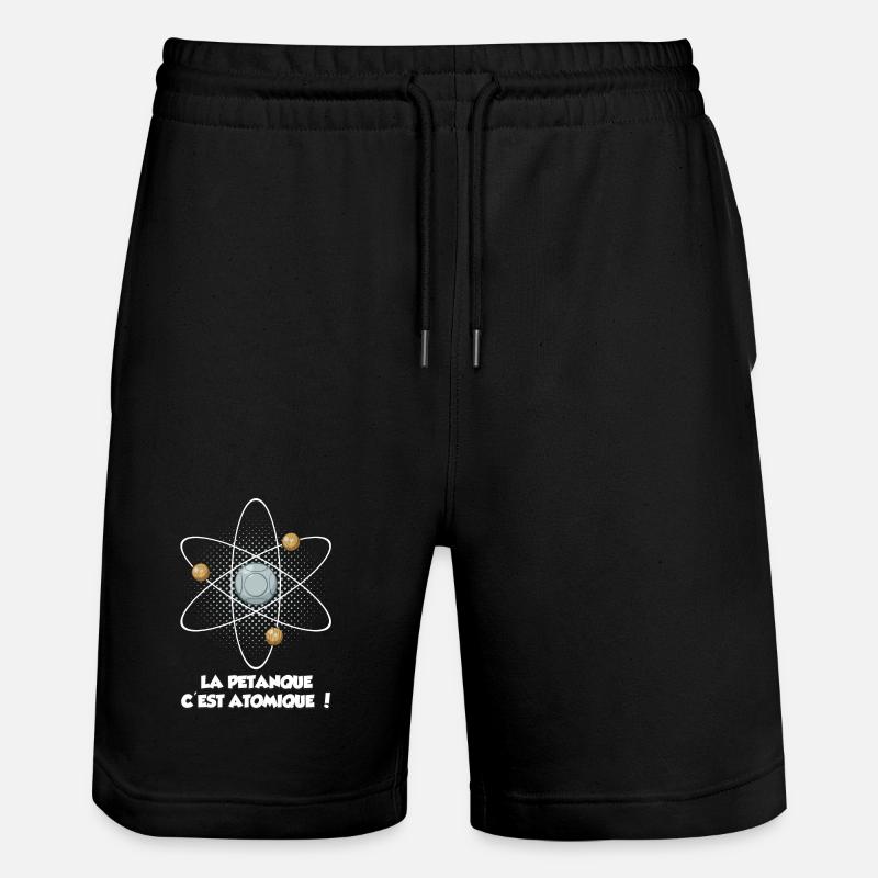 la pétanque c'est atomique ! - Short de jogging bio TRAINER Stanley/Stella unisexe - noir