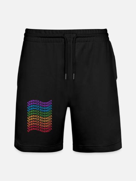 Embrasser la diversité - Short de jogging bio TRAINER Stanley/Stella unisexe - noir