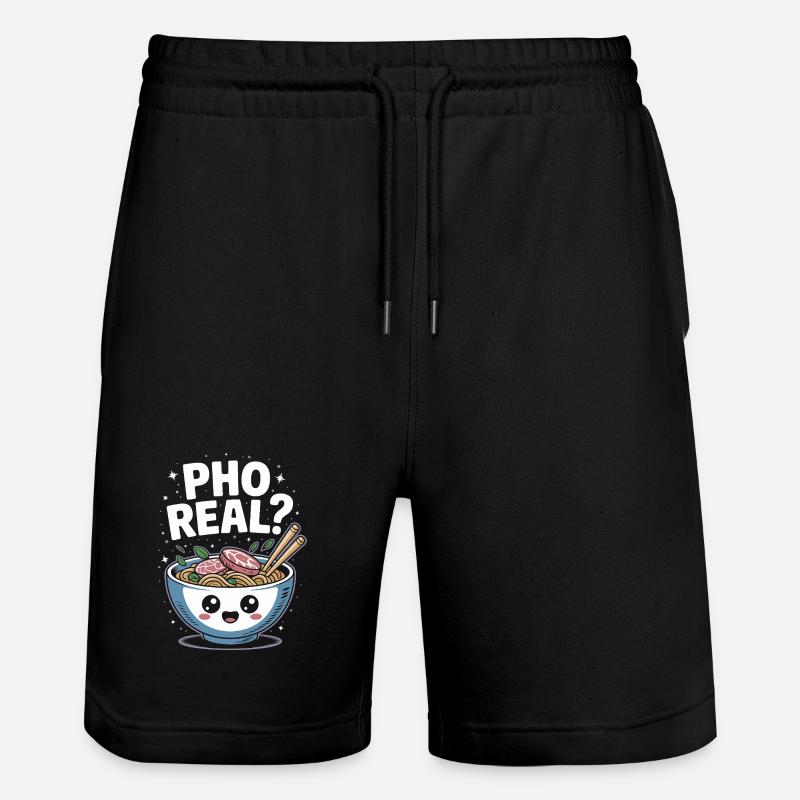 Pho Real Vietnamese Soup Pho - Stanley/Stella Unisex Bio Joggingshorts Trainer  - Schwarz