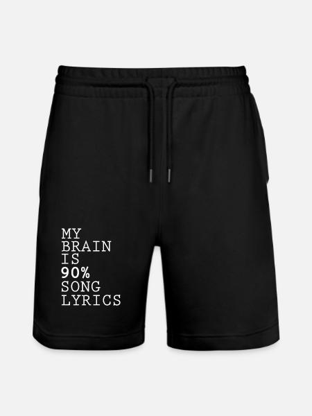 Inspirational Quote Abstract Design - Stanley/Stella Trainer Unisex Organic Jogging Shorts - black
