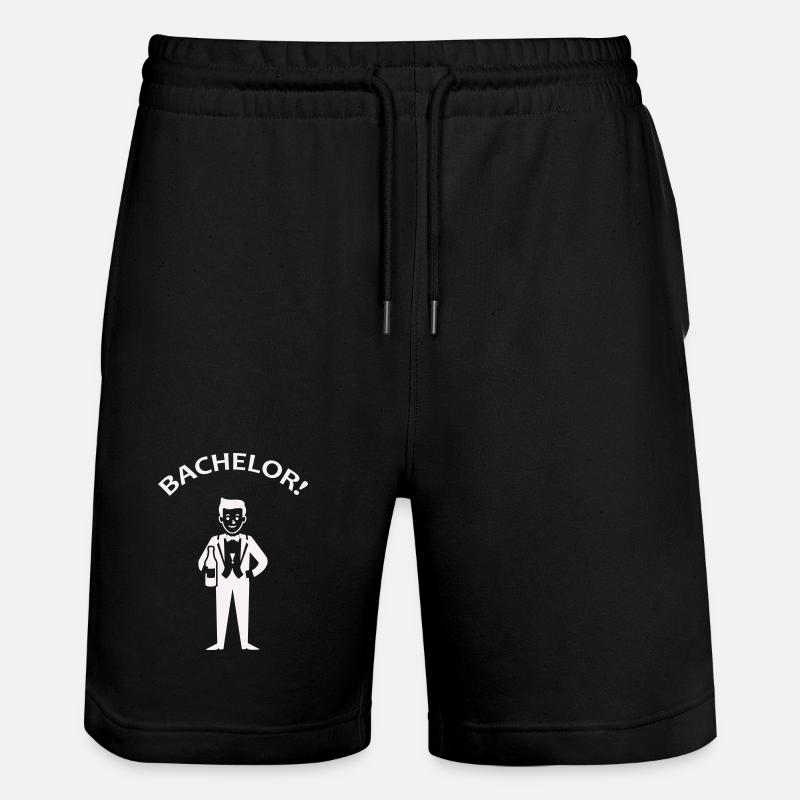 Feierlicher Junggesellenabschied Humor - Stanley/Stella Unisex Bio Joggingshorts Trainer  - Schwarz
