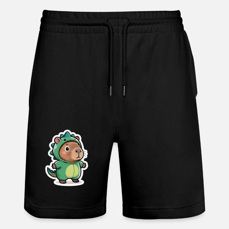 Dinosaure Dino Capybara - Short de jogging bio TRAINER Stanley/Stella unisexe - noir
