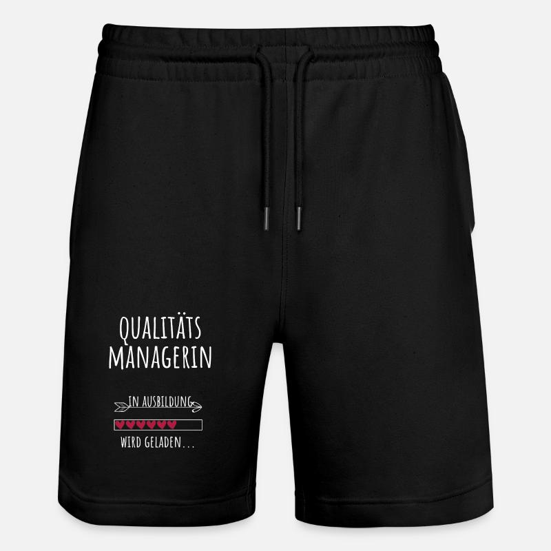 Quality Manager Quality Management Studies - Stanley/Stella Trainer Unisex Organic Jogging Shorts - black