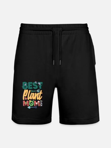 Garden & Plant Lovers Gifts - Stanley/Stella Trainer Unisex Organic Jogging Shorts - black
