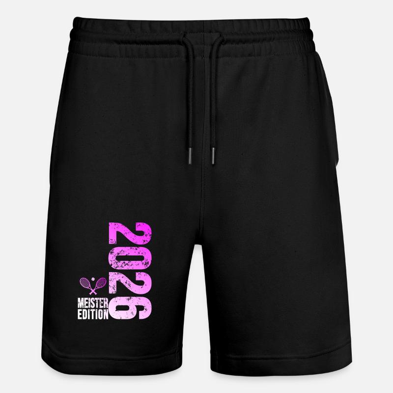 Tennis Master Edition 2026 rose - Short de jogging bio TRAINER Stanley/Stella unisexe - noir