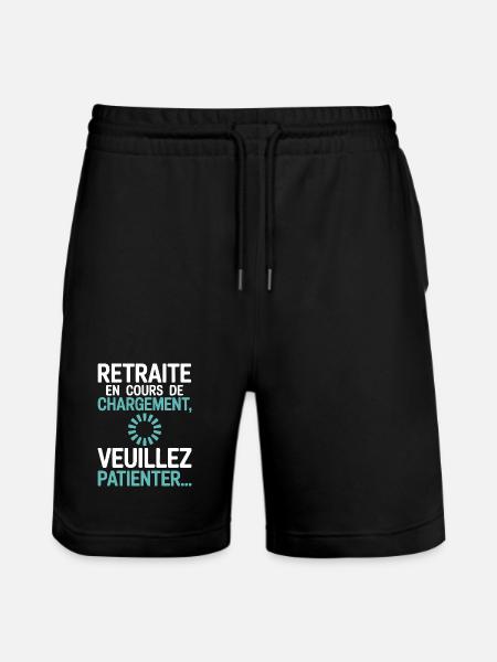 Retreat Loading – Senior Humor - Stanley/Stella Trainer Unisex Organic Jogging Shorts - black