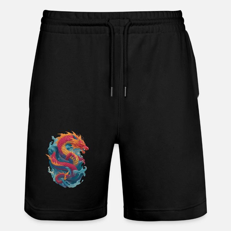 Dragon - Short de jogging bio TRAINER Stanley/Stella unisexe - noir