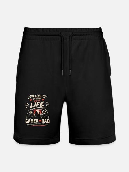 Gamer Dad: Level Up i spil og liv - Stanley/Stella Trainer økologiske unisex joggingshorts - sort