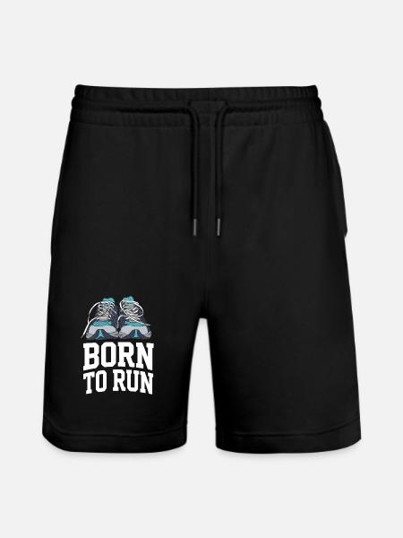 Trail Running - Born to Run - Stanley/Stella Trainer Unisex Organic Jogging Shorts - black