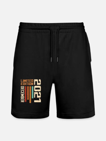 December 2021 - 2021 December - Stanley/Stella Trainer Unisex Organic Jogging Shorts - black