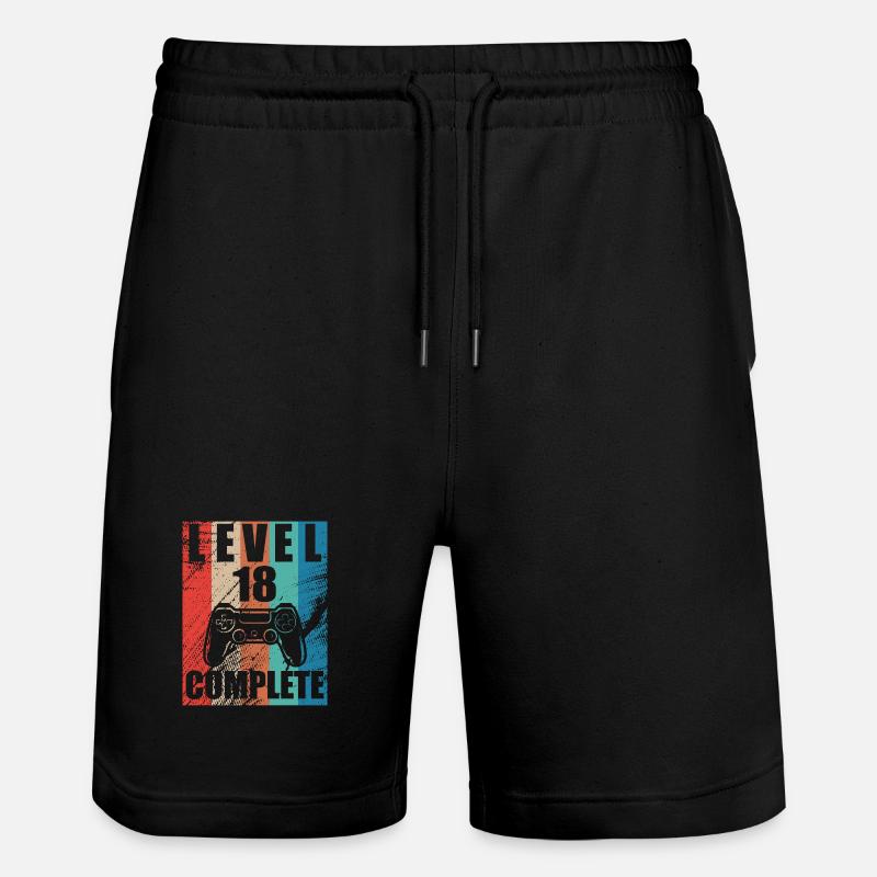 Niveau 18 complete - Short de jogging bio TRAINER Stanley/Stella unisexe - noir