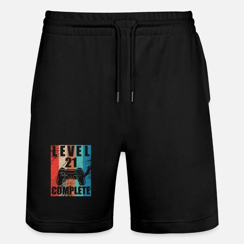 Niveau 21 complete - Short de jogging bio TRAINER Stanley/Stella unisexe - noir