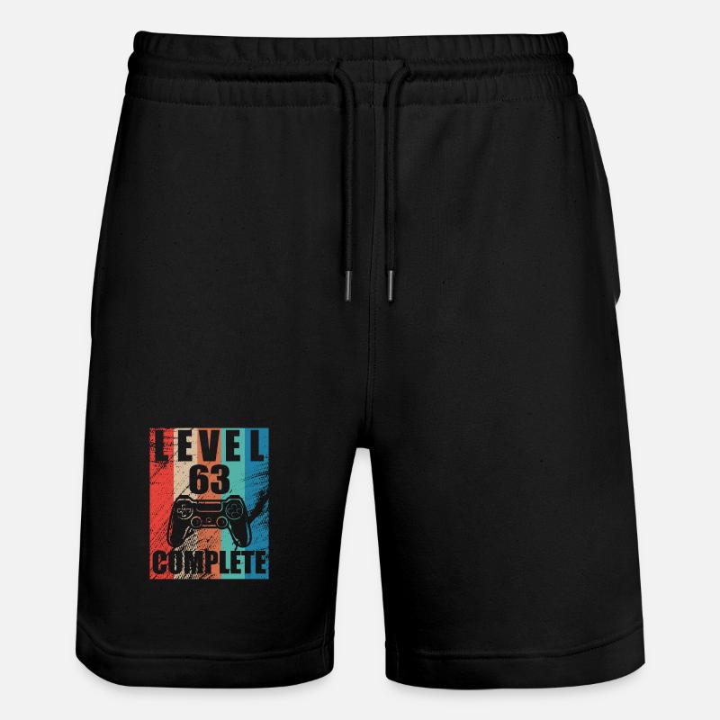 Niveau 63 complete - Short de jogging bio TRAINER Stanley/Stella unisexe - noir