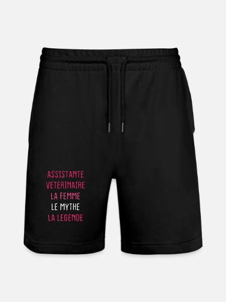 Assistante Veterinaire - Short de jogging bio TRAINER Stanley/Stella unisexe - noir