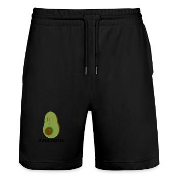 AVOCADO - Stanley/Stella Unisex Bio Joggingshorts Trainer  - Schwarz - Vorne - Nik (191cm) & Marisol (170cm)