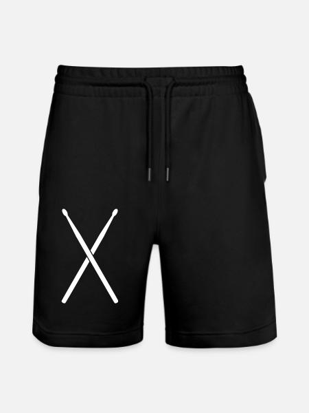 Drumsticks - Stanley/Stella Trainer Unisex Organic Jogging Shorts - black