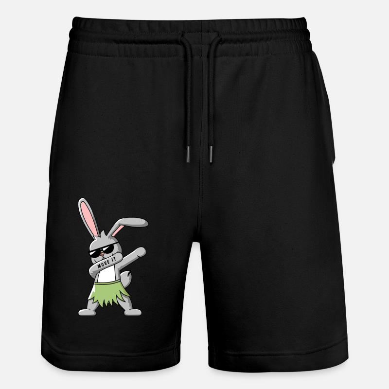 DAB DANCE BUNNY T-SHIRT - Short de jogging bio TRAINER Stanley/Stella unisexe - noir